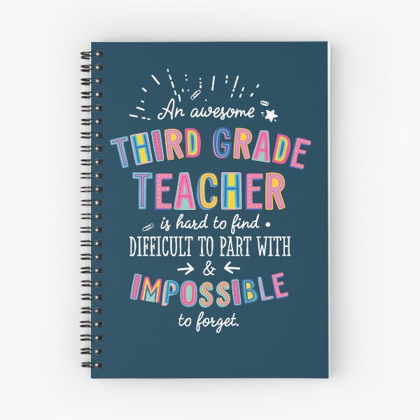 Item preview, An awesome Third Grade Teacher Gift Idea - Impossible to Forget Quote designed and sold by betternotes.