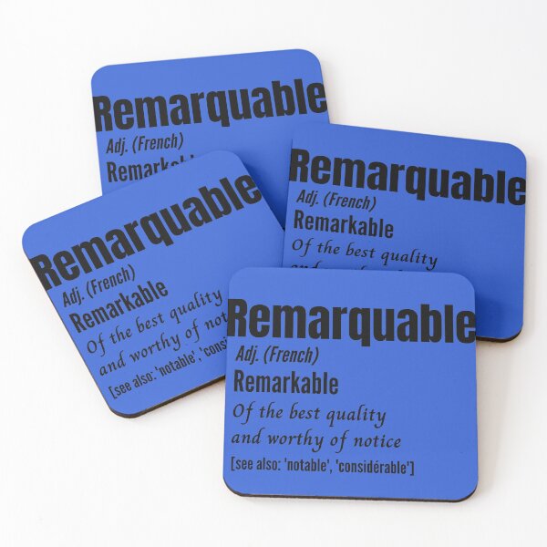 Item preview, French Remarkable Person Remarquable English Definition designed and sold by Time4German.