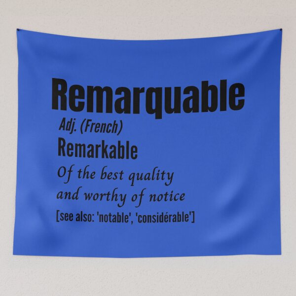 Item preview, French Remarkable Person Remarquable English Definition designed and sold by Time4German.