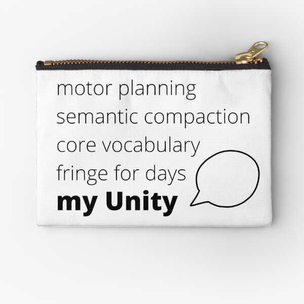 my Unity AAC Zipper Pouch