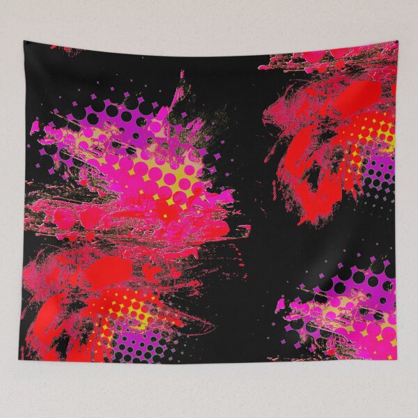 Item preview, Neon color pattern - black background designed and sold by Rockergandalf.