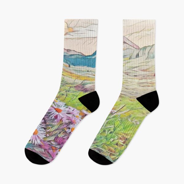 Item preview, Sunlit Flower Field — Vibrant Floral Meadow designed and sold by Galathi Designs.