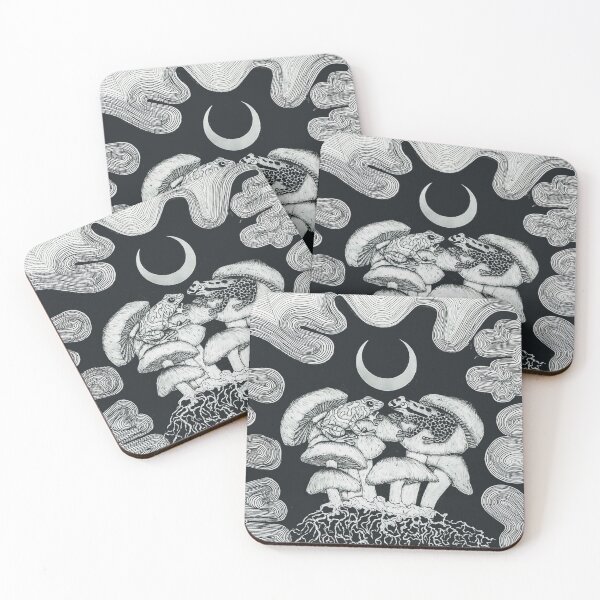 Item preview, Mycelium loving frogs designed and sold by rebekahwilcken.