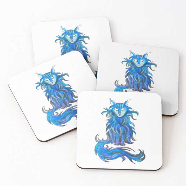 Item preview, Blue Magical Cat designed and sold by 7starsart.