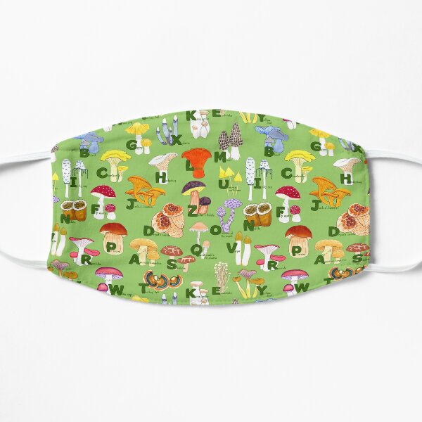 Mushroom ABCs Flat Mask