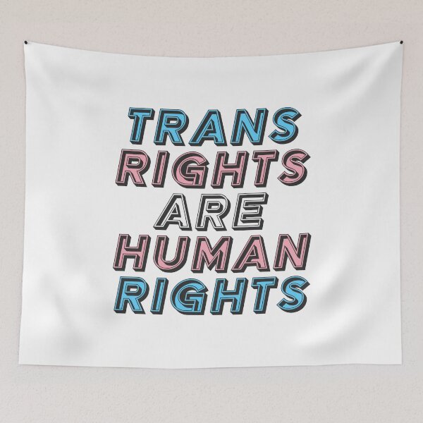 Aperçu de l'œuvre Les droits trans sont des droits humains créée et vendue par PantasticPanic.