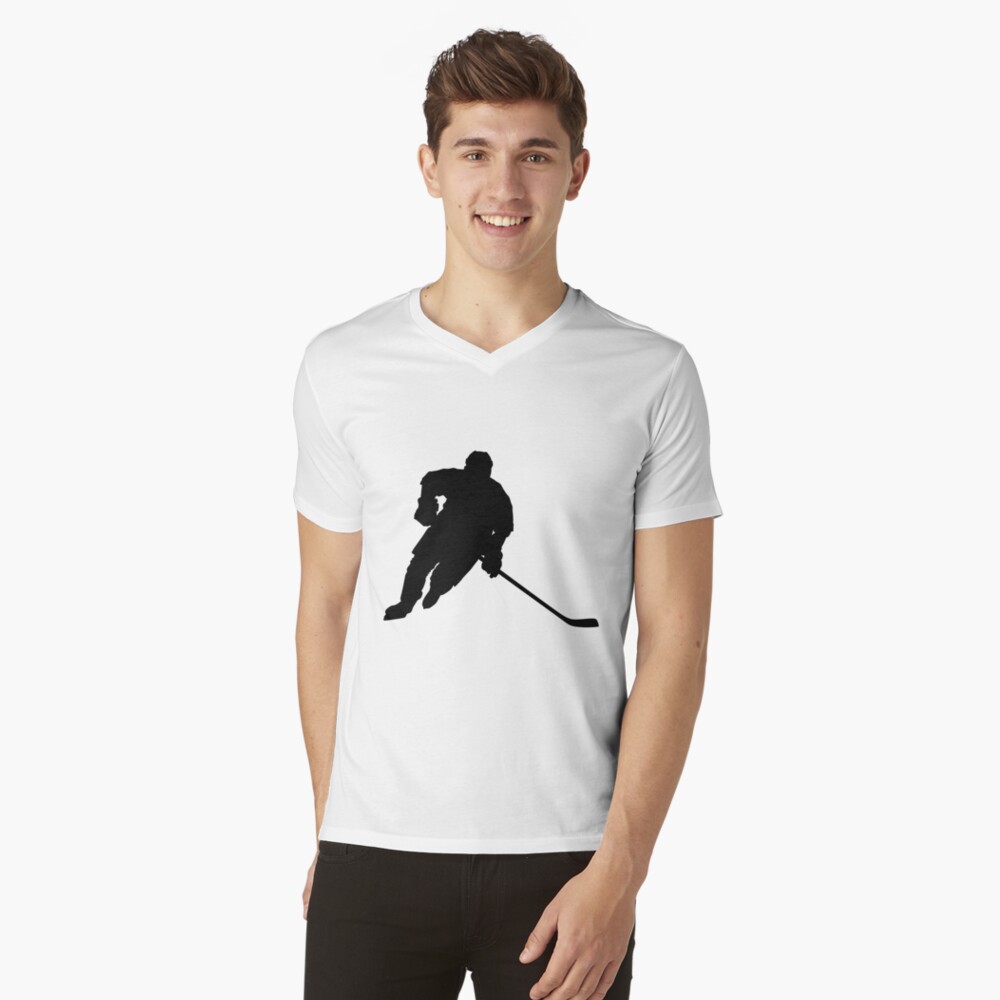 Ice hockey player in full equipment while playing ice hockey Art Print by  Marcin Adrian