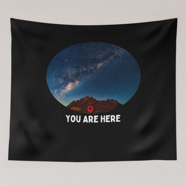Item preview, You Are Here Astronaut Milky Way Galaxy Sky designed and sold by Two Left Hands Design.