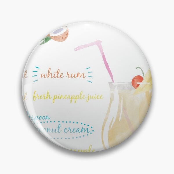 Item preview, Pina colada watercolour designed and sold by sdoowac.