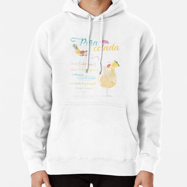 Pina colada watercolour Pullover Hoodie
