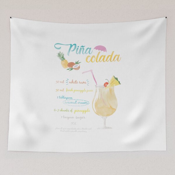 Item preview, Pina colada watercolour designed and sold by sdoowac.