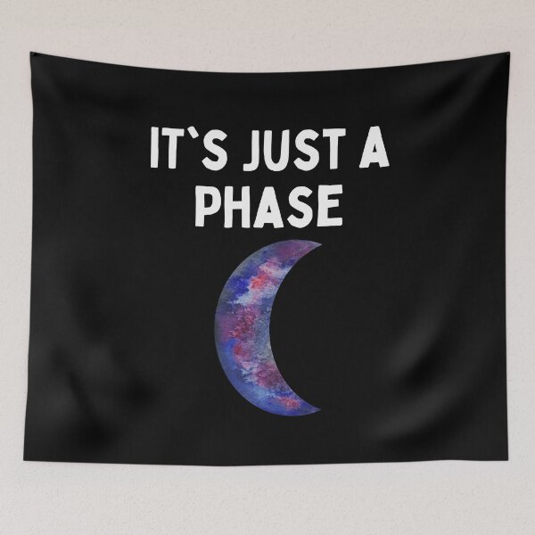 Item preview, It's Just A Phase Moon Planet Galaxy Sky Star designed and sold by Two Left Hands Design.