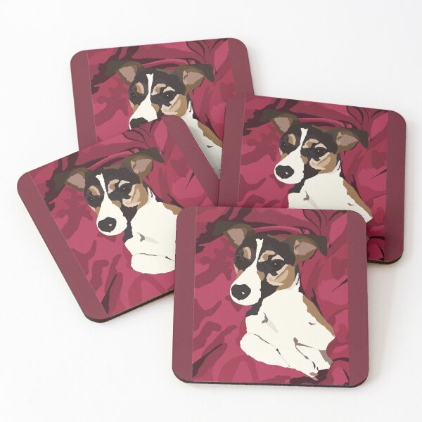 Item preview, gini dog flat illustration designed and sold by Emmilatte.