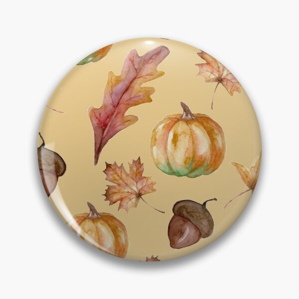 Item preview, Autumn pattern, pumpkins, leaves, acorns designed and sold by MeliCollective.