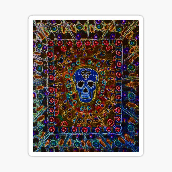 Skull Art Sticker