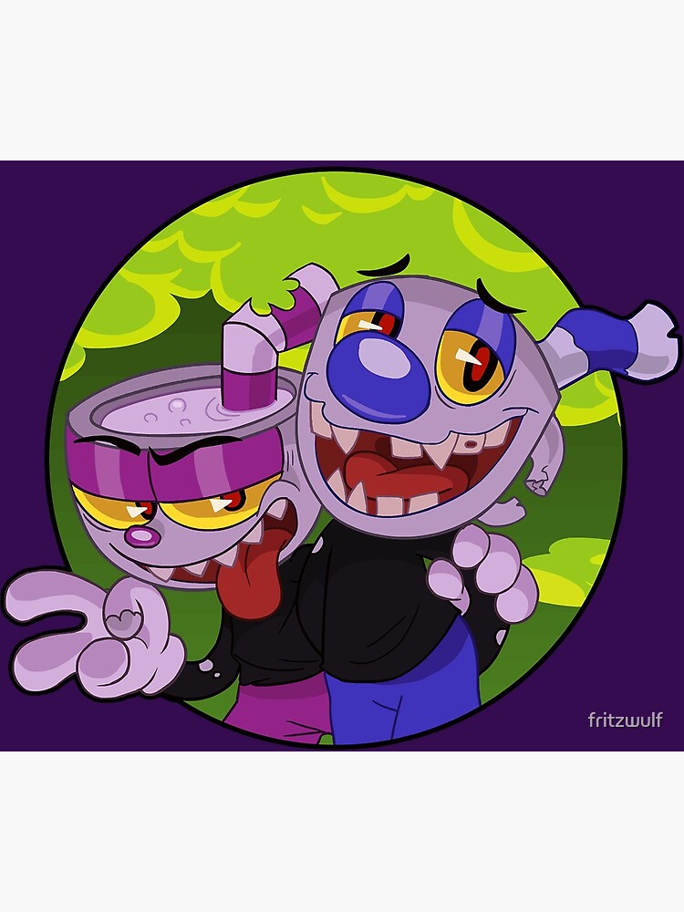 The cuphead show Art Board Print for Sale by Pini - Toon