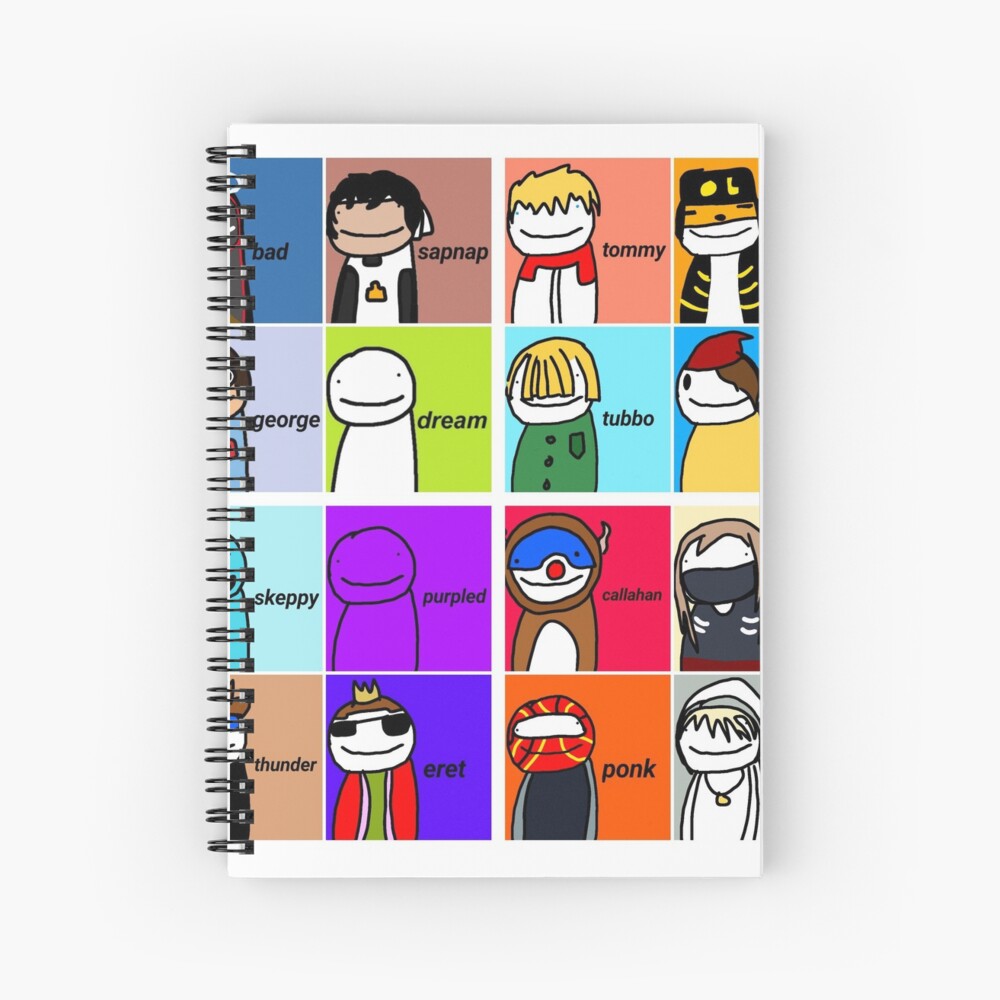 Dream Smp Spiral Notebook For Sale By Alyssa1207 Redbubble