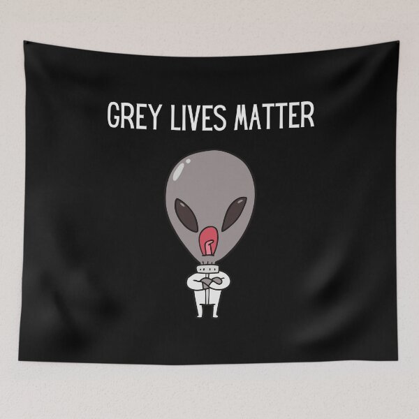 Item preview, Gray Lives Matter Alien Funny Astronaut Protest designed and sold by Two Left Hands Design.