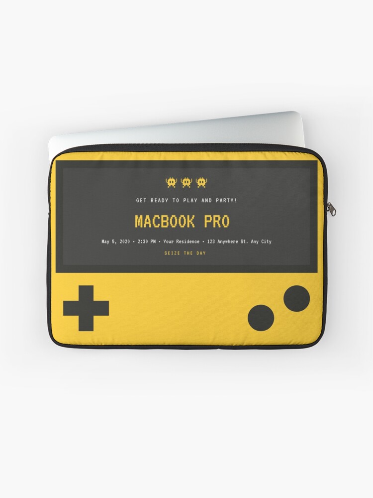Video Game Decor Macbook Air Retro Laptop Sleeve