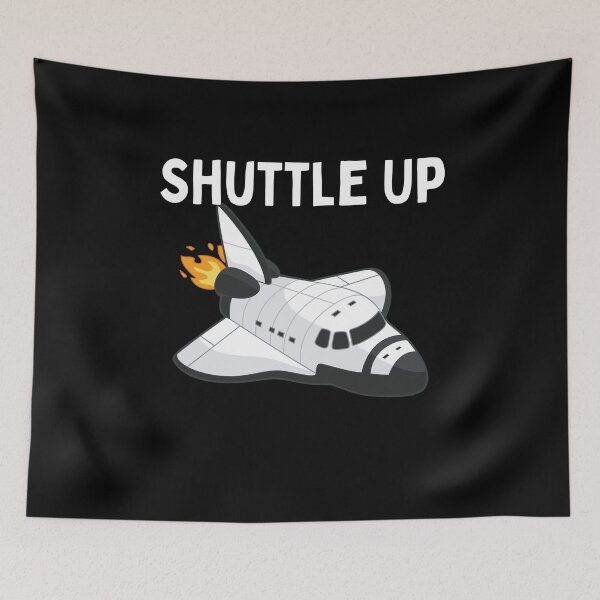 Item preview, Shuttle Up Fun Rocket Astronaut Universe Satellite designed and sold by Two Left Hands Design.