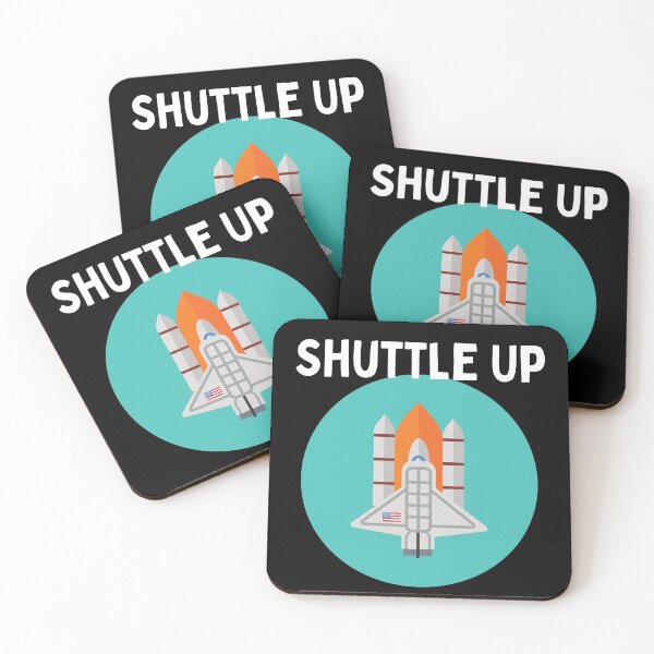 Item preview, Shuttle Up Fun Rocket Astronaut Universe Satellite designed and sold by Two Left Hands Design.