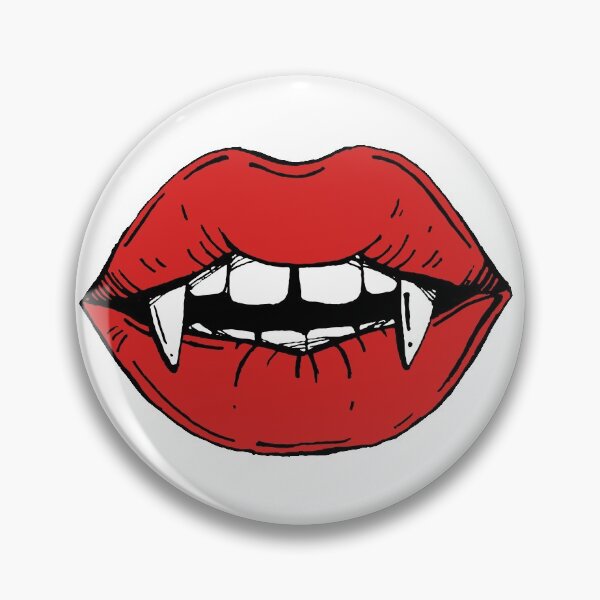 Item preview, Vampire red lips on black background designed and sold by Kamila Nigmatullina.