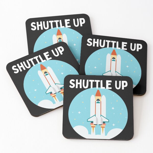 Item preview, Shuttle Up Fun Rocket Astronaut Universe Satellite designed and sold by Two Left Hands Design.
