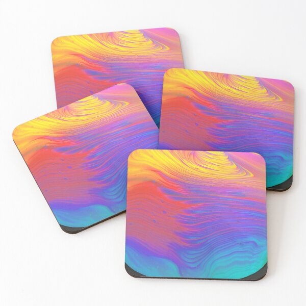 Item preview, Melting Rainbow acrylic abstract painting designed and sold by Color Splash Gallery.