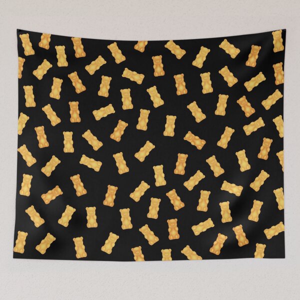 Item preview, Halloween Orange Gummy Bear Pattern designed and sold by MarzStudio.