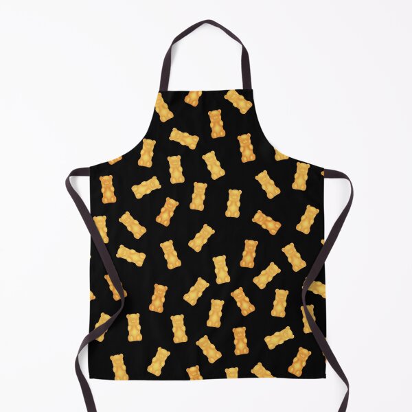 Item preview, Halloween Orange Gummy Bear Pattern designed and sold by MarzStudio.