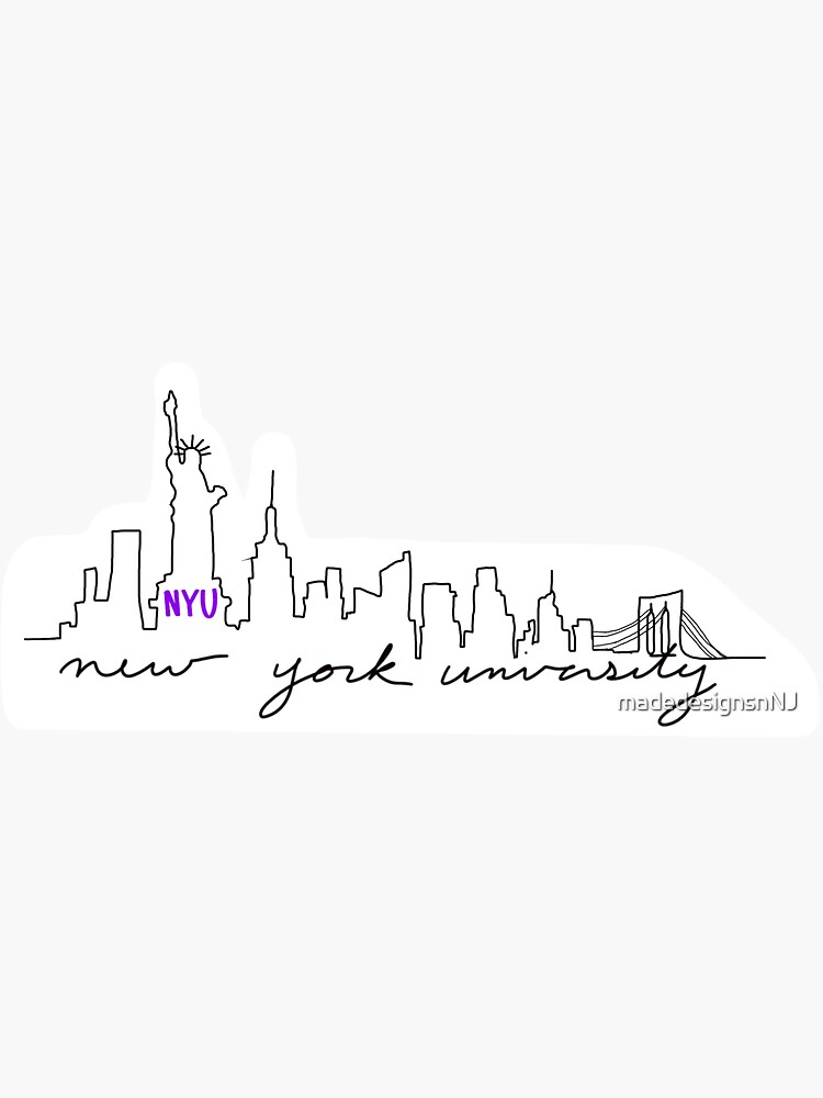 new-york-university-sticker-for-sale-by-madedesignsnnj-redbubble