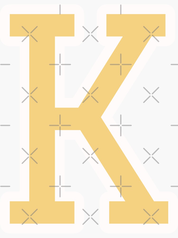 "Letter K design " Sticker for Sale by Hadymohammed Redbubble