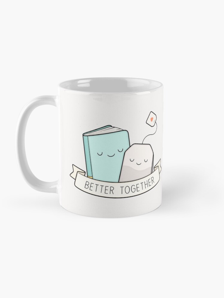 Alternate view of Books And Tea | Better Together Coffee Mug