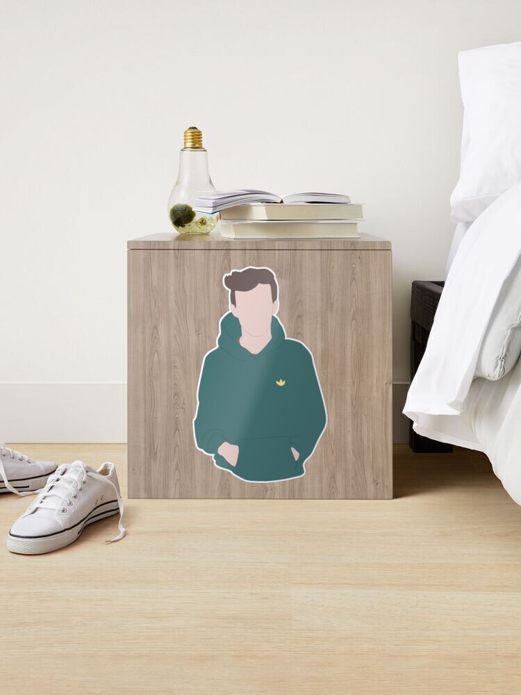 Louis Tomlinson Green Adidas Hoodie Sticker for Sale by craftnella