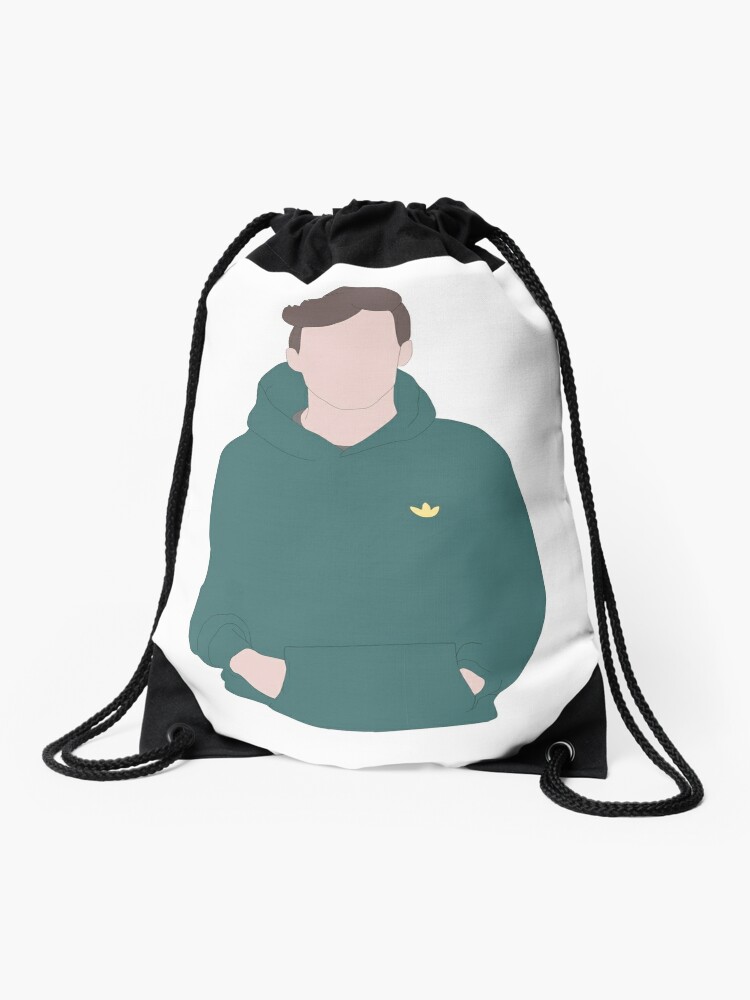 Green Adidas Hoodie // Louis Tomlinson Drawstring Bag for Sale by