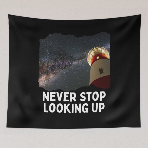 Item preview, Never Stop Looking Up Alien Milky Way Space designed and sold by Two Left Hands Design.