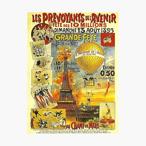 Item preview, Les Prevoyants De L Avenir vintage french poster eiffel tower france paris designed and sold by am-mantilla2156.