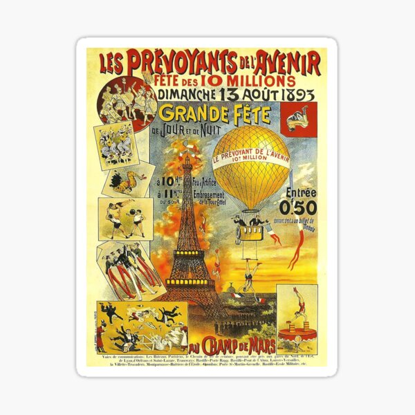 Item preview, Les Prevoyants De L Avenir vintage french poster eiffel tower france paris designed and sold by am-mantilla2156.
