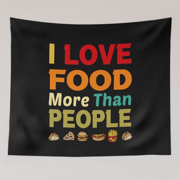 Item preview, I Love Food. More Than People designed and sold by ayyoubdz.