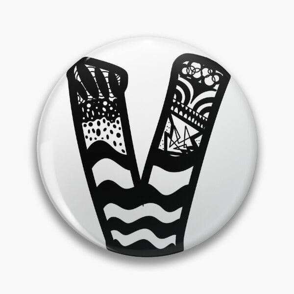 Item preview, V zentangle designed and sold by aliartthings.