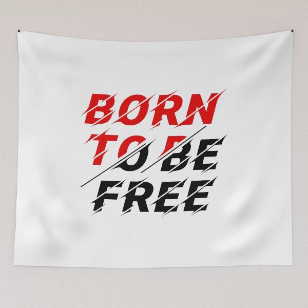 Item preview, Sliced text style, born to be free designed and sold by Slavic1991.