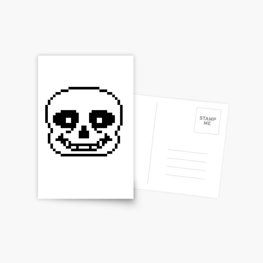 sans undertale game chapter 3 Postcard for Sale by onlydrawning