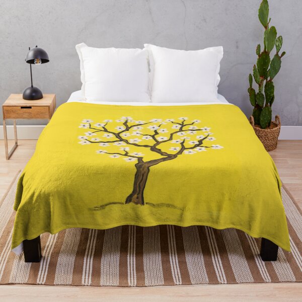 Item preview, White tree on yellow designed and sold by Irina Afonskaya.