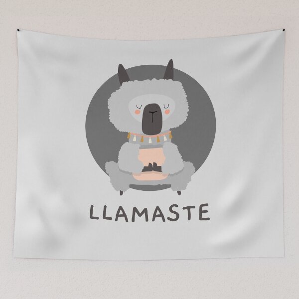Item preview, Llamaste Yoga Llama Lama Alpaca Meditation Funny Cute Design for Lama Lover designed and sold by FP-POD.