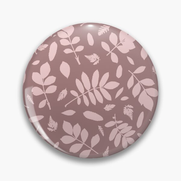 Item preview, Monochrome leaves 2. Wild herbs seamless pattern dusty pink on pink brown, pale red-purple. Autumn leaf fall. Wild life designed and sold by Yulia Chepurova.