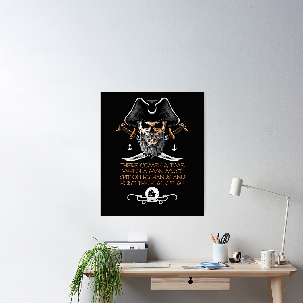 Raise The Black - Pirate Flag - Posters and Art Prints