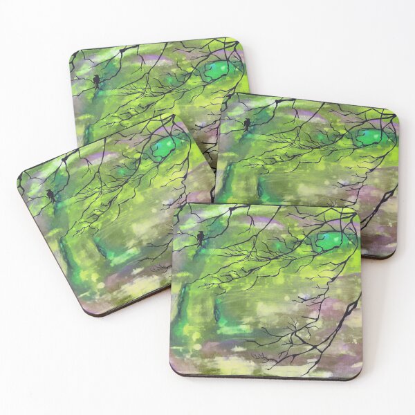 Item preview, Crow in Green  designed and sold by SarahRoseArt.