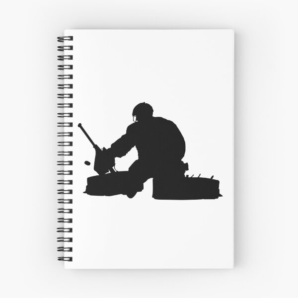 Item preview, Ice hockey player Goaltender, goalie in full goalkeeper equipment playing ice hockey designed and sold by Marcin Adrian.