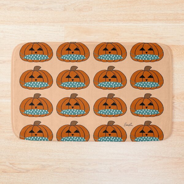 Item preview, A 2020 Halloween - Pumpkin Jack-o-lanterns with Face Masks designed and sold by EmmaLula.