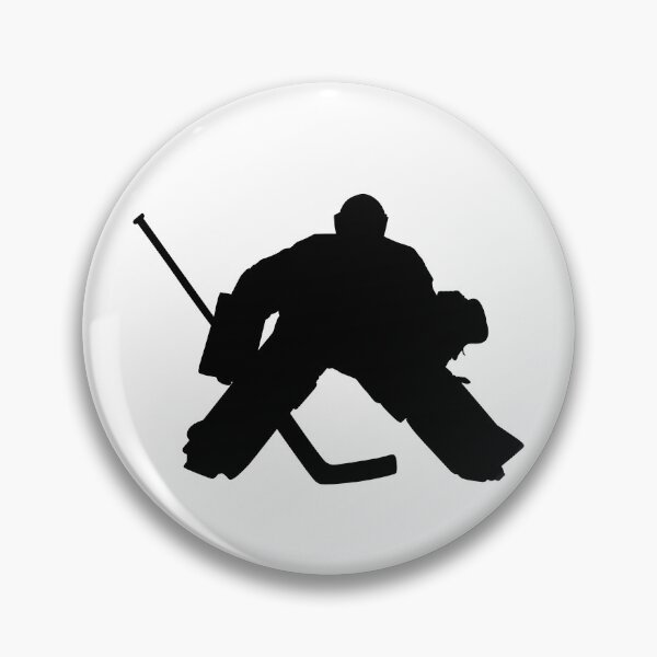 Item preview, Ice hockey player Goaltender, goalie in full goalkeeper equipment playing ice hockey designed and sold by Marcin Adrian.